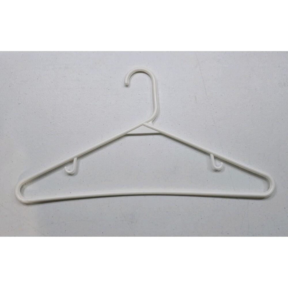 40 MultiColors Notched Plastic Tubular Clothing Shirt Pants Hangers W/Hooks